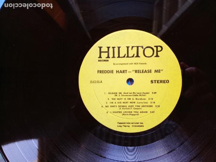 Discos de vinilo: Freddie Hart - release me - Foto 3