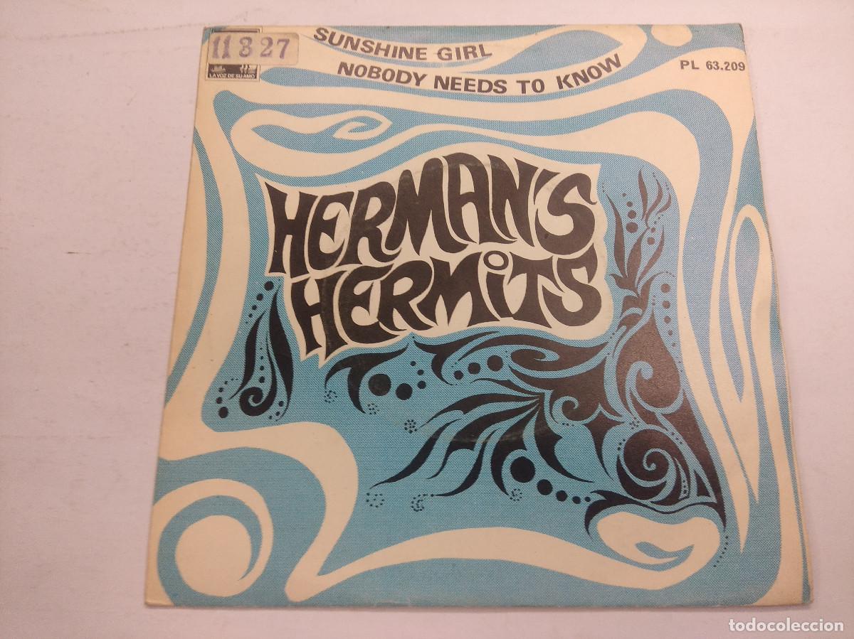 Discos de vinilo: HERMANS HERMITS/SUNSHINE GIRL/SINGLE. - Foto 1