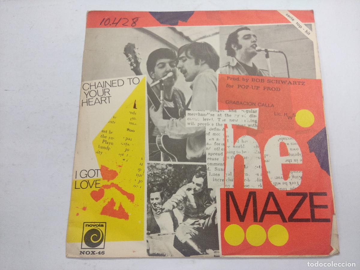 Discos de vinilo: THE MAZE/CHAINED TO YOUR HEART/SINGLE. - Foto 1