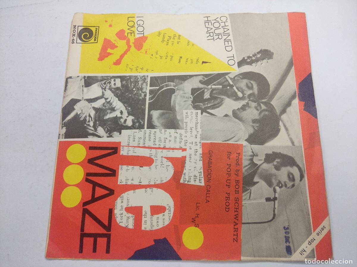 Discos de vinilo: THE MAZE/CHAINED TO YOUR HEART/SINGLE. - Foto 3