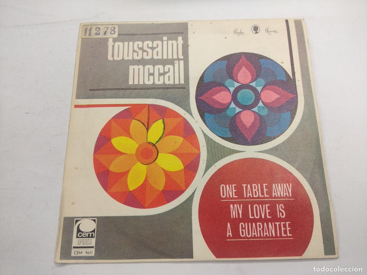 Discos de vinilo: TOUSSAINT MCCALL/ONE TABLE AWAY/SINGLE. - Foto 1