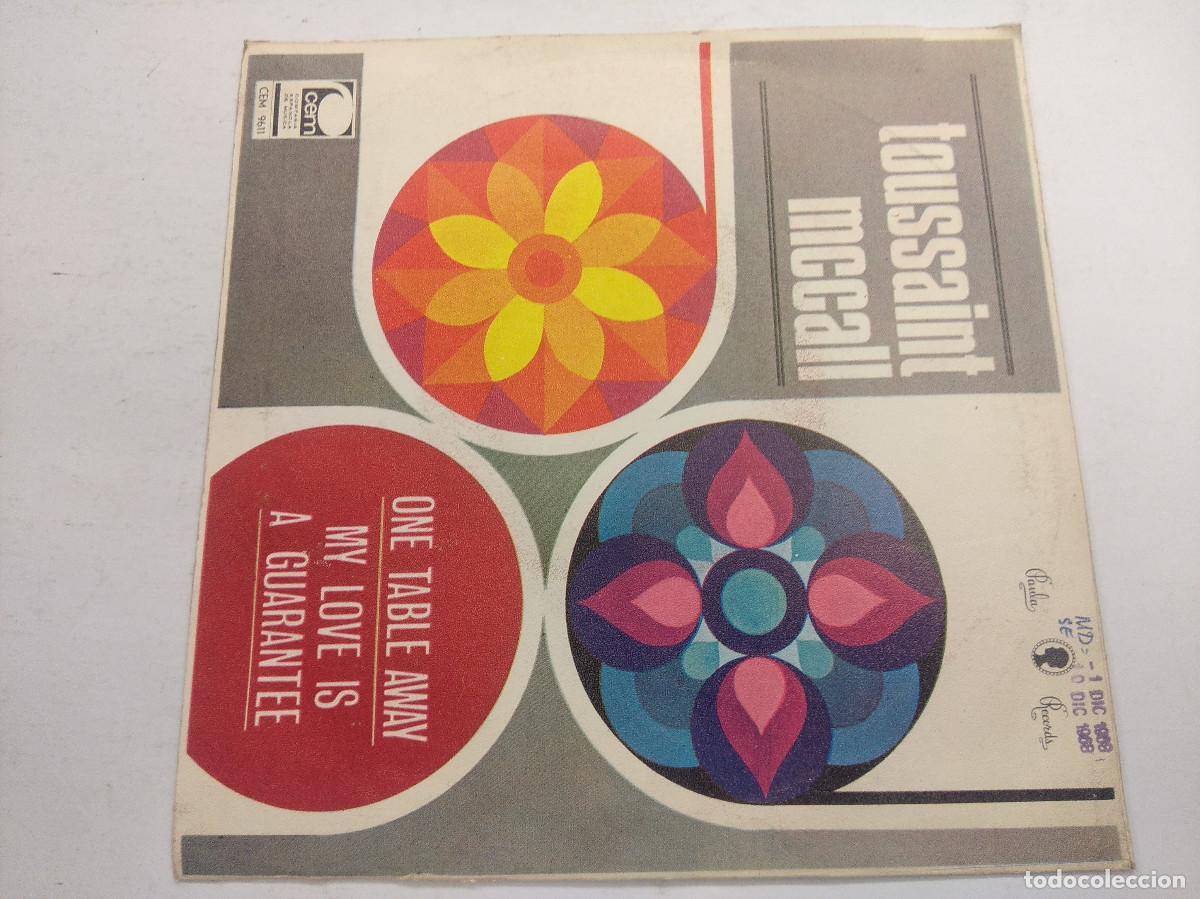 Discos de vinilo: TOUSSAINT MCCALL/ONE TABLE AWAY/SINGLE. - Foto 3