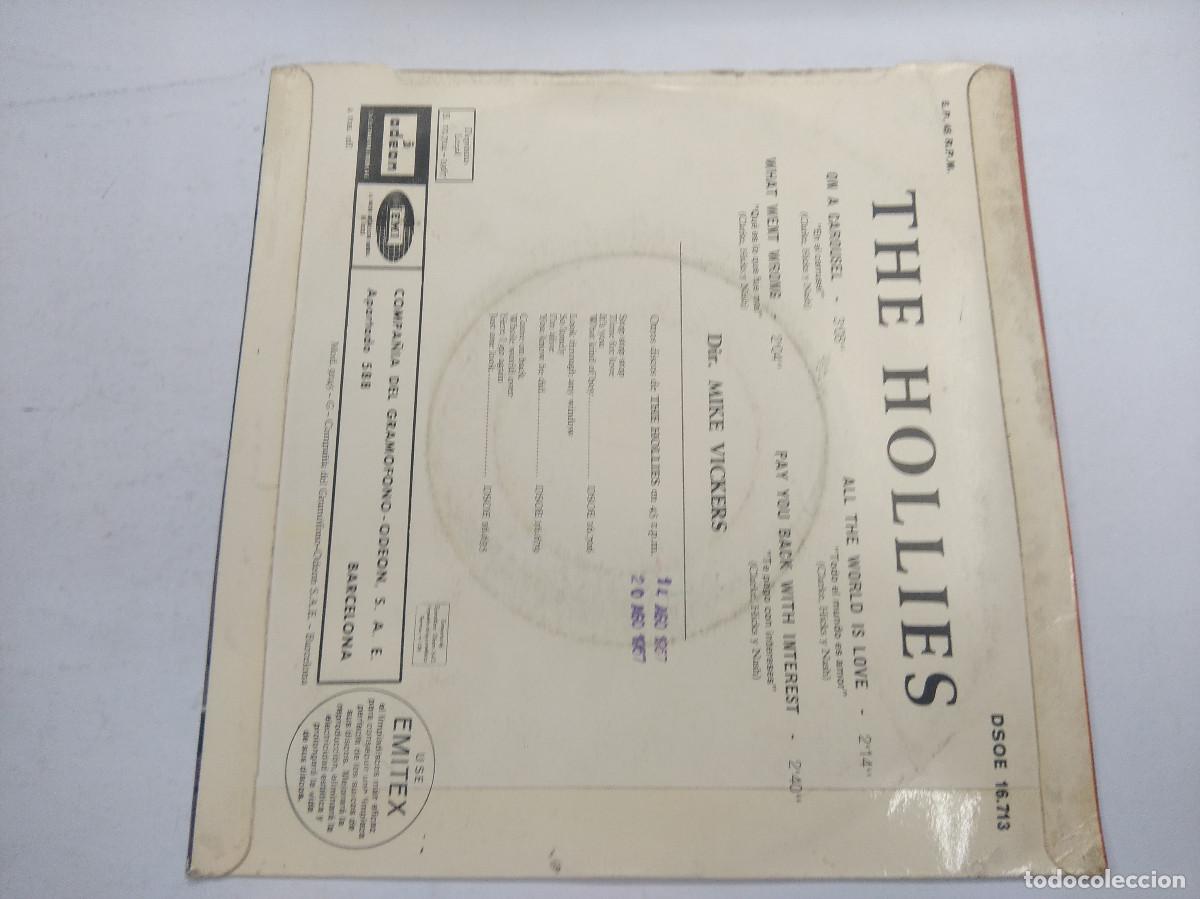 Discos de vinilo: THE HOLLIES/ON A CAROUSEL/SINGLE. - Foto 3