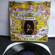 Discos de vinilo: *SHARON JONES & THE DAP-KINGS, GIVE THE PEOPLE WHAT THEY WANT, US, DAPTONE, 2014, LT.2. Lote 370566496