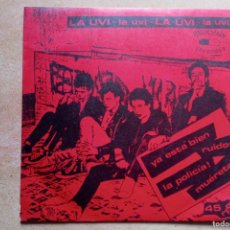 Discos de vinilo: LA UVI- LA POLICIA/ RUIDOS...- EP SPANSUL 1982. Lote 370679681