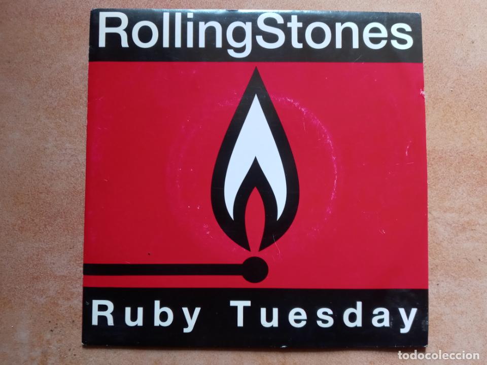 Discos de vinilo: Rolling stones- Ruby tuesday- single CBS 1991- Promocional - Foto 1