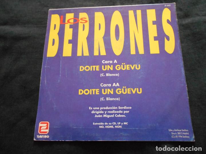 Discos de vinilo: LOS BERRONES // DOITE UN G&Uuml;EVU // PROMOCIONAL - Foto 2