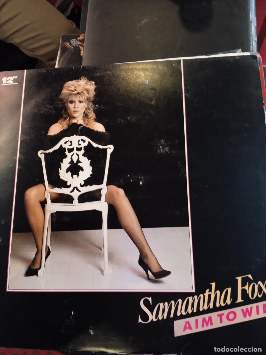 Discos de vinilo: SAMANTHA FOX- AIM TO WIN. MAXISINGLE. - Foto 1