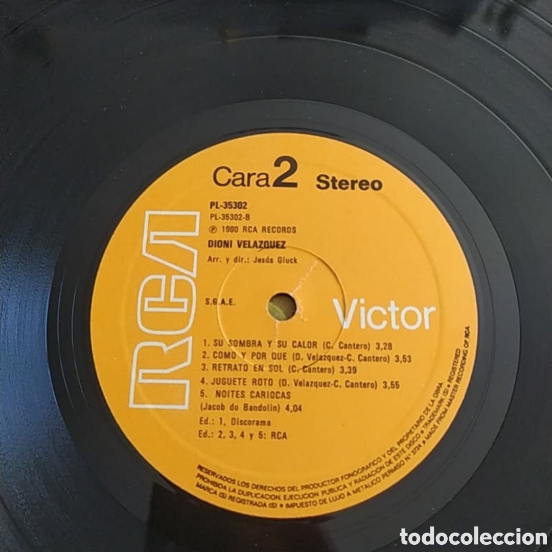 Discos de vinilo: Lp Dioni Vel&aacute;zquez. Para los dos. SIN USAR - Foto 4