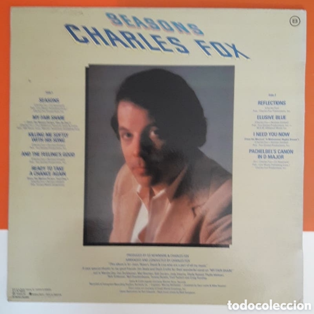 Discos de vinilo: Lp Charles Fox. Seasons (estaciones) - Foto 2