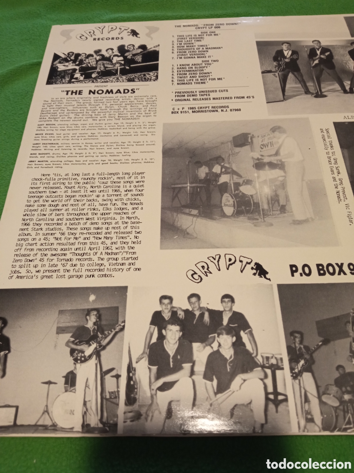 Discos de vinilo: The Nomads- From Zero Down! - Foto 2