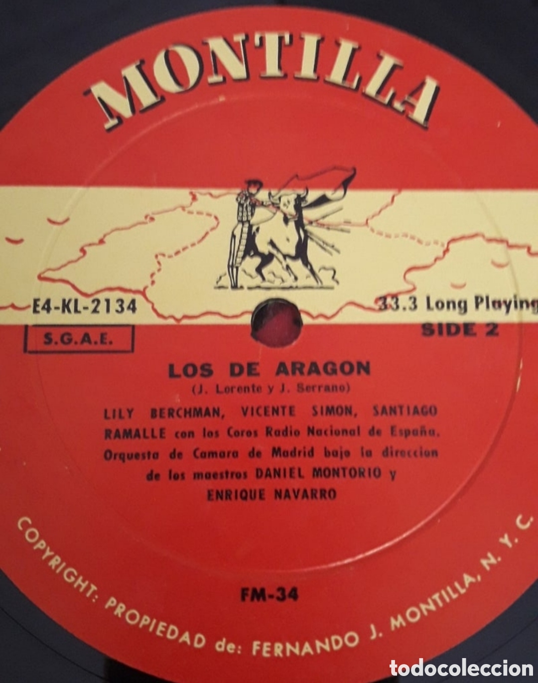 Discos de vinilo: Lp 10 &rdquo; J. Serrano,&nbsp;J.J. Lorente.&nbsp;Los De Aragon - Foto 5
