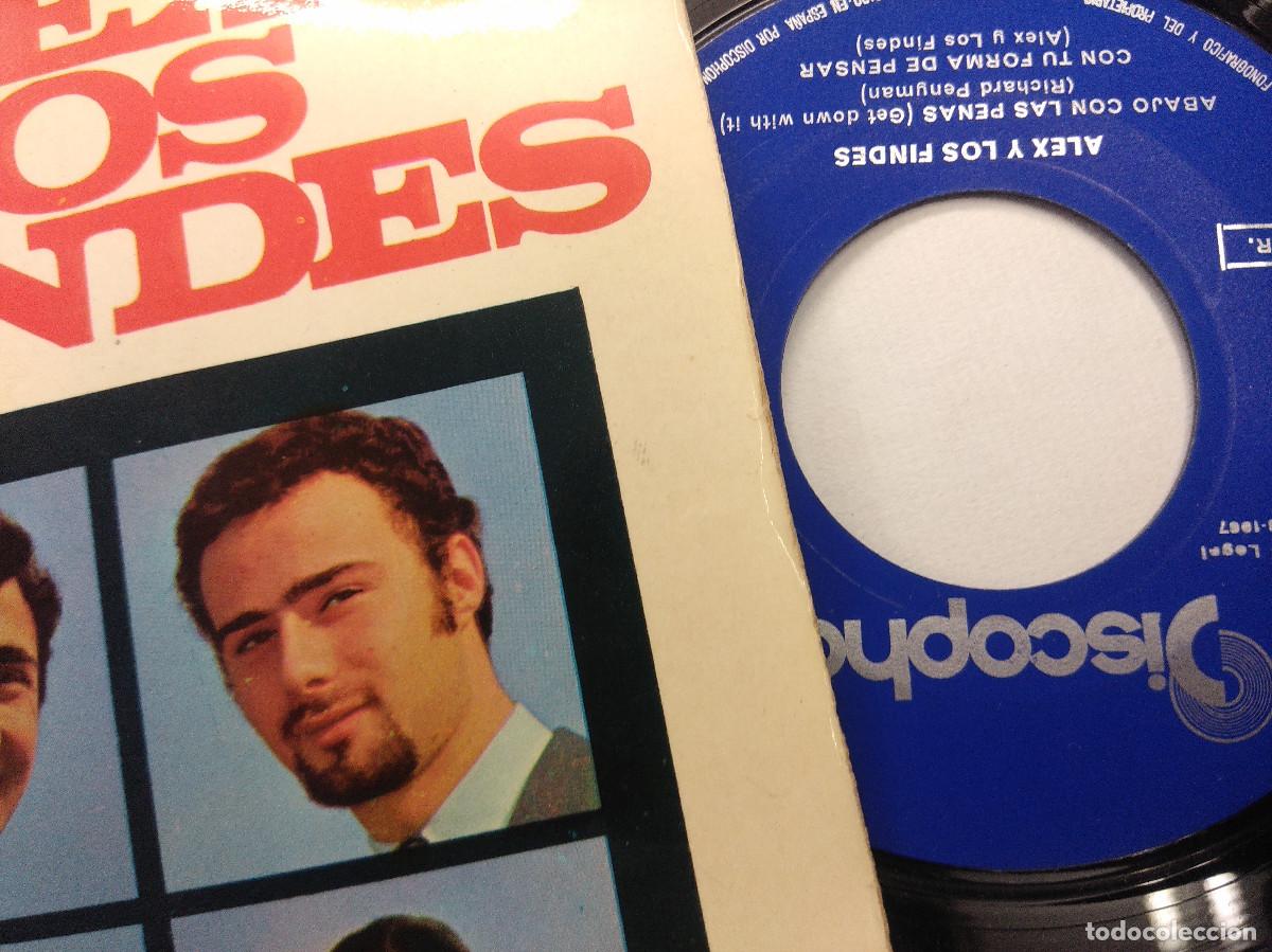 Discos de vinilo: ALEX Y LOS FINDES/ABAJO CON LAS PENAS/SINGLE. - Foto 2