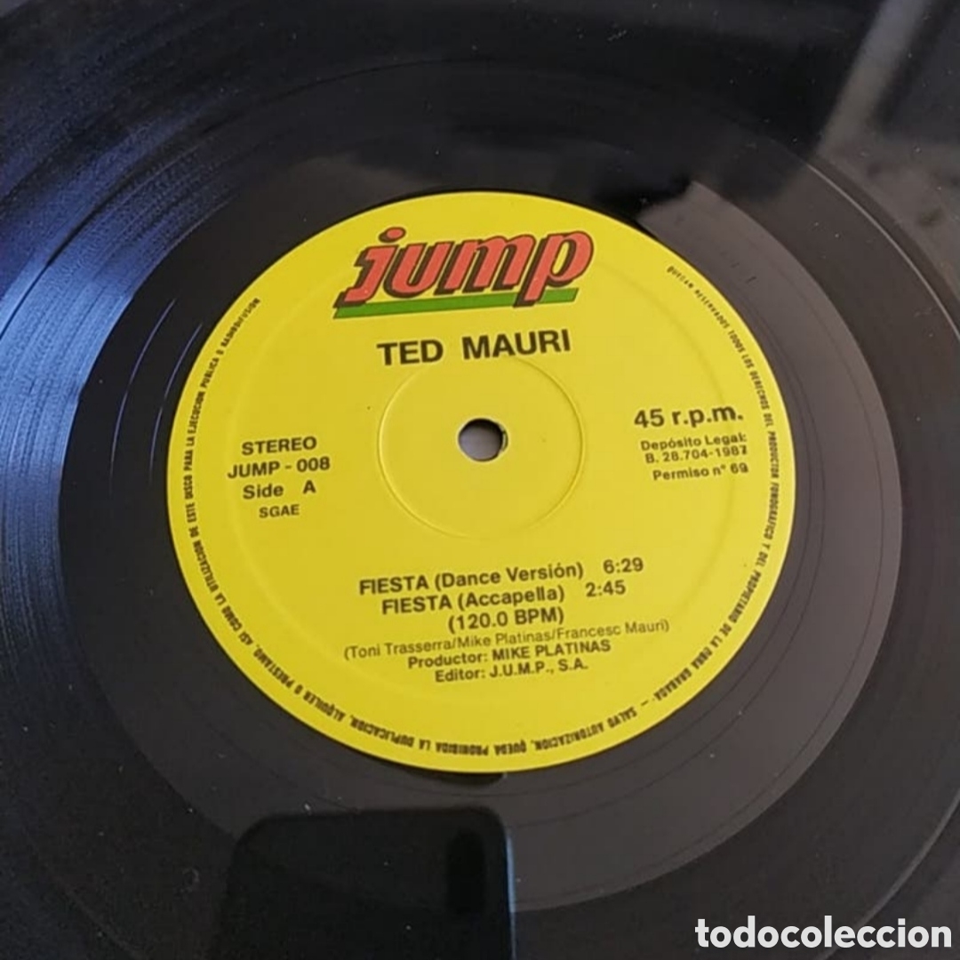 Discos de vinilo: Maxi single Ted Mauri. Fiesta - Foto 3