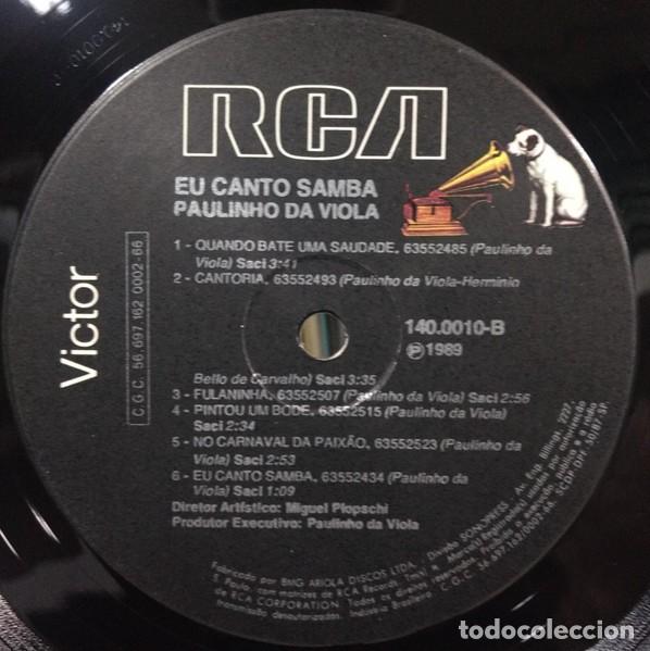 Discos de vinilo: Paulinho Da Viola &ndash; Eu Canto Samba - Foto 5