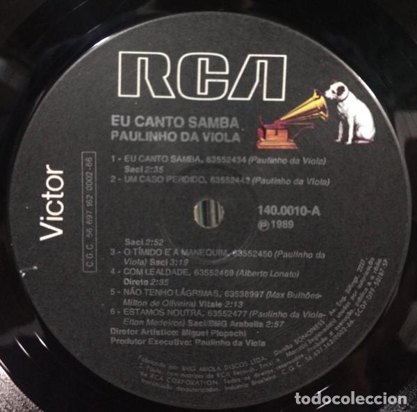 Discos de vinilo: Paulinho Da Viola &ndash; Eu Canto Samba - Foto 6