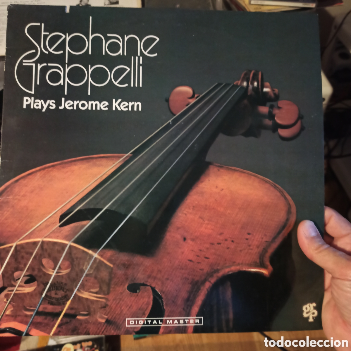Discos de vinilo: St&eacute;phane Grappelli &lrm;&ndash; St&eacute;phane Grappelli Plays Jerome Kern (GRP, US, 1987) - Foto 1