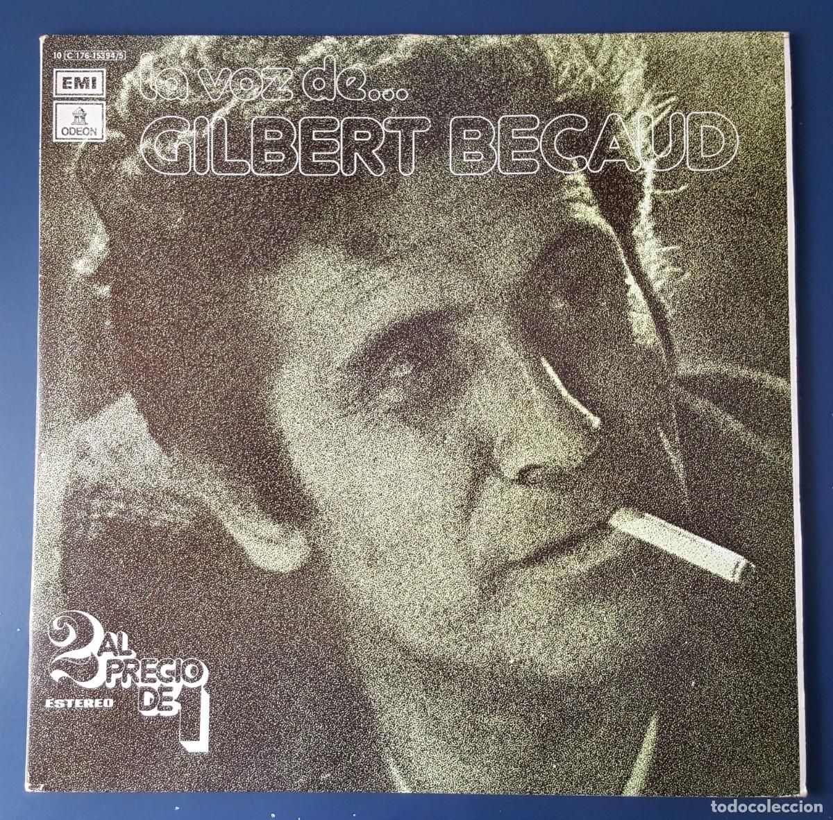 Discos de vinilo: Vinilo Doble LP La voz de Gilbert Becaud - Foto 1