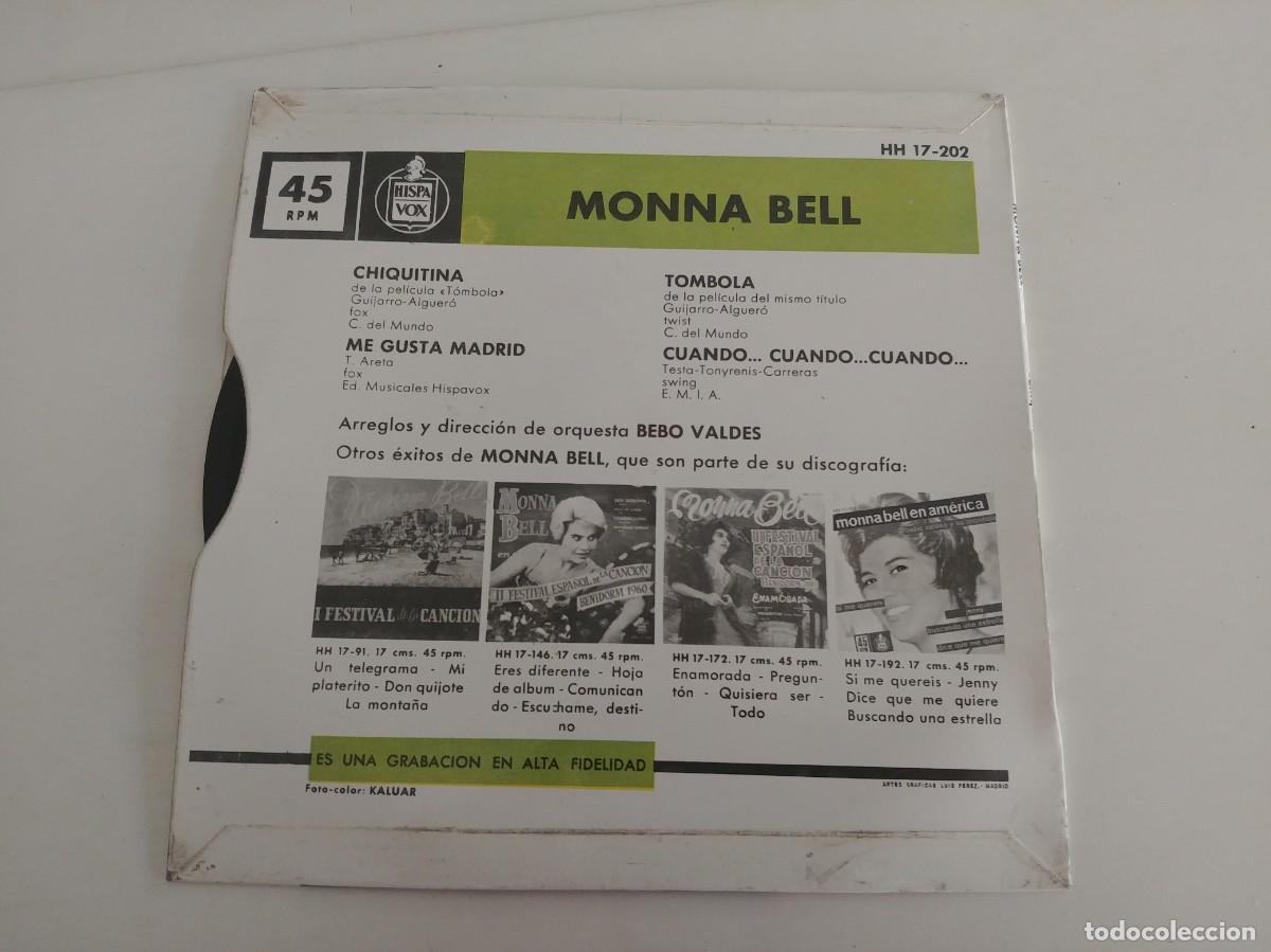 Discos de vinilo: MONNA BELL-EP CHIQUITINA +3 - Foto 2