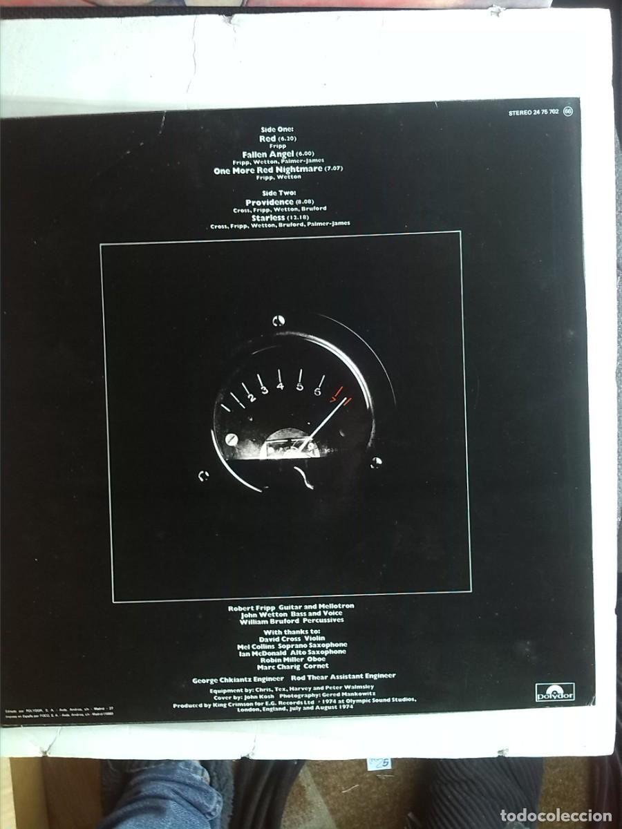 Discos de vinilo: king crimson red 1980 lp - Foto 2