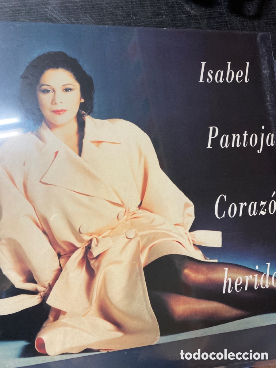 Discos de vinilo: Isabel Pantoja - coraz&oacute;n Herido LP 1992 - Foto 1