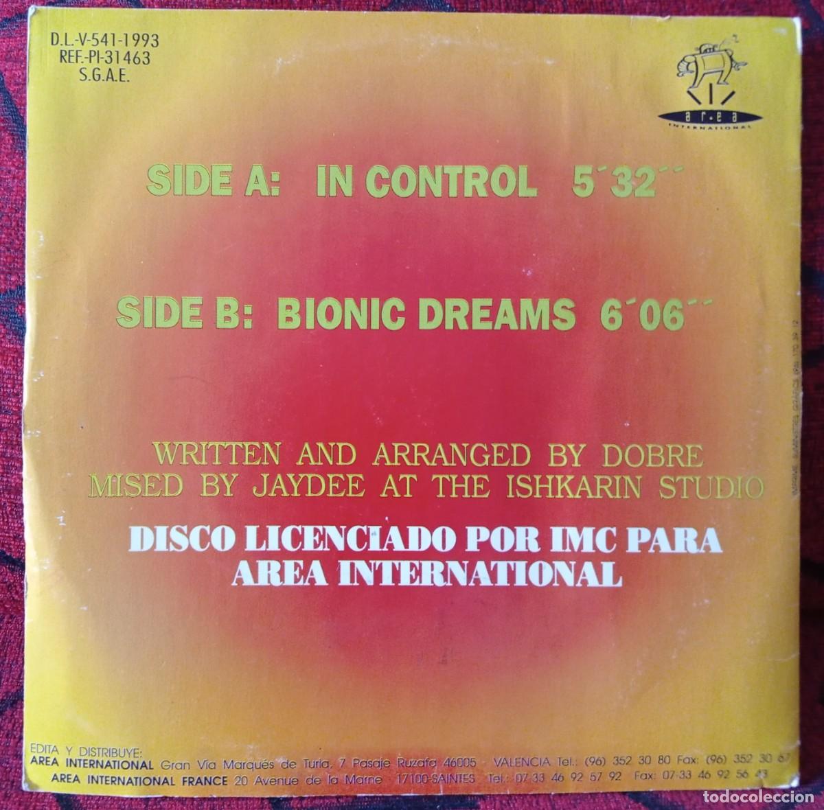 Discos de vinilo: VIRTUAL REALITY ** In Control ** MAXI SINGLE VINILO 1993 - Foto 2