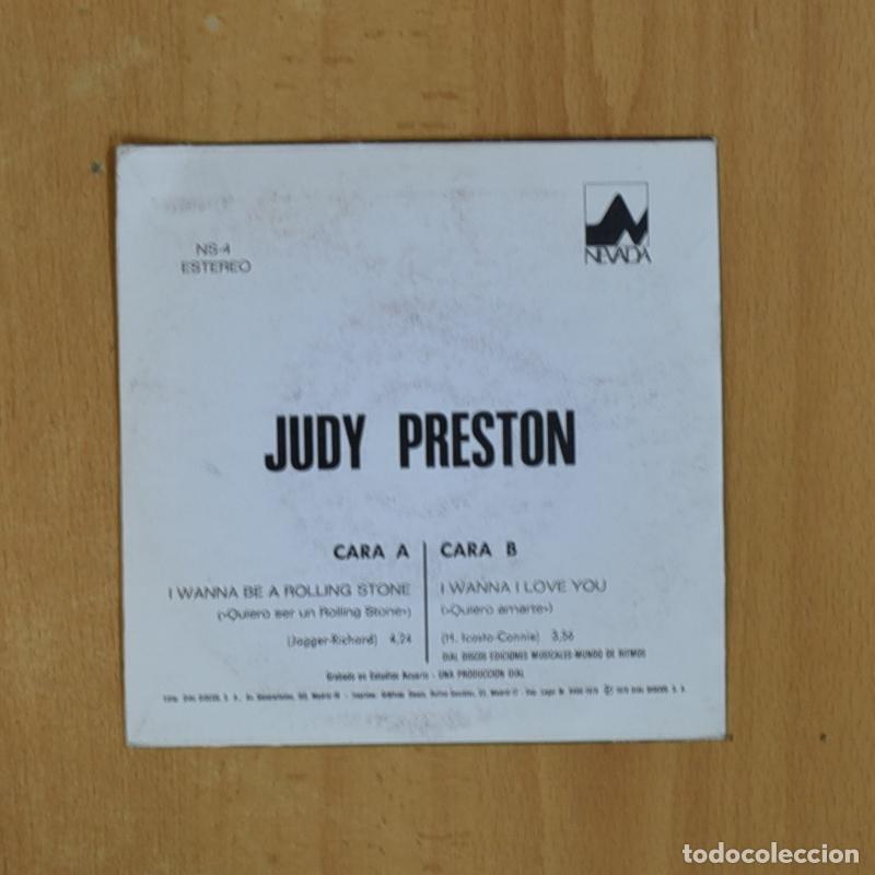 Discos de vinilo: JUDY PRESTON - QUIERO SER UN ROLLING STONE - SINGLE - Foto 2