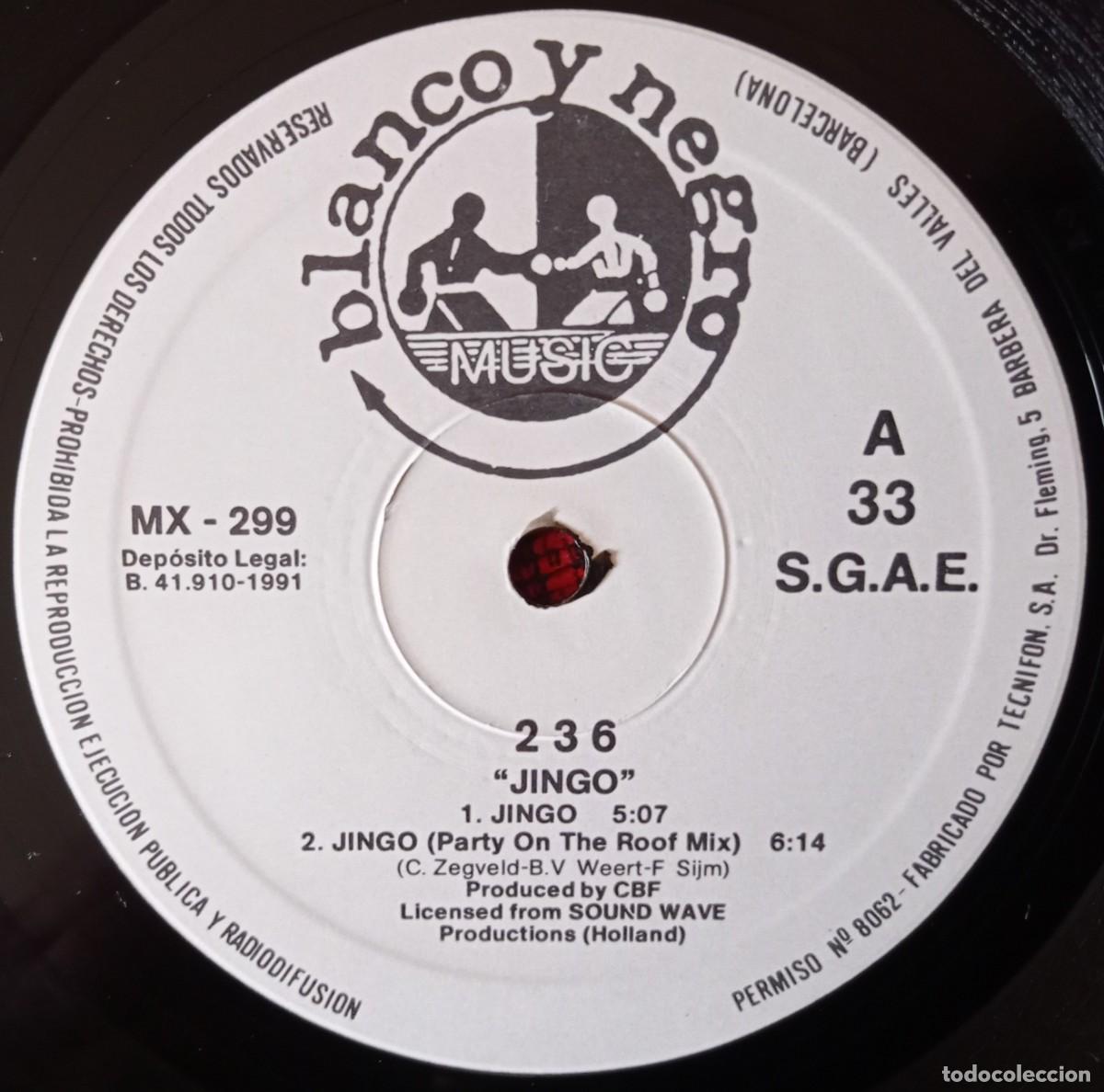 Discos de vinilo: 236 TWO THIRTYSIX ** Jingo ** MAXI SINGLE VINILO 1991 - Foto 3