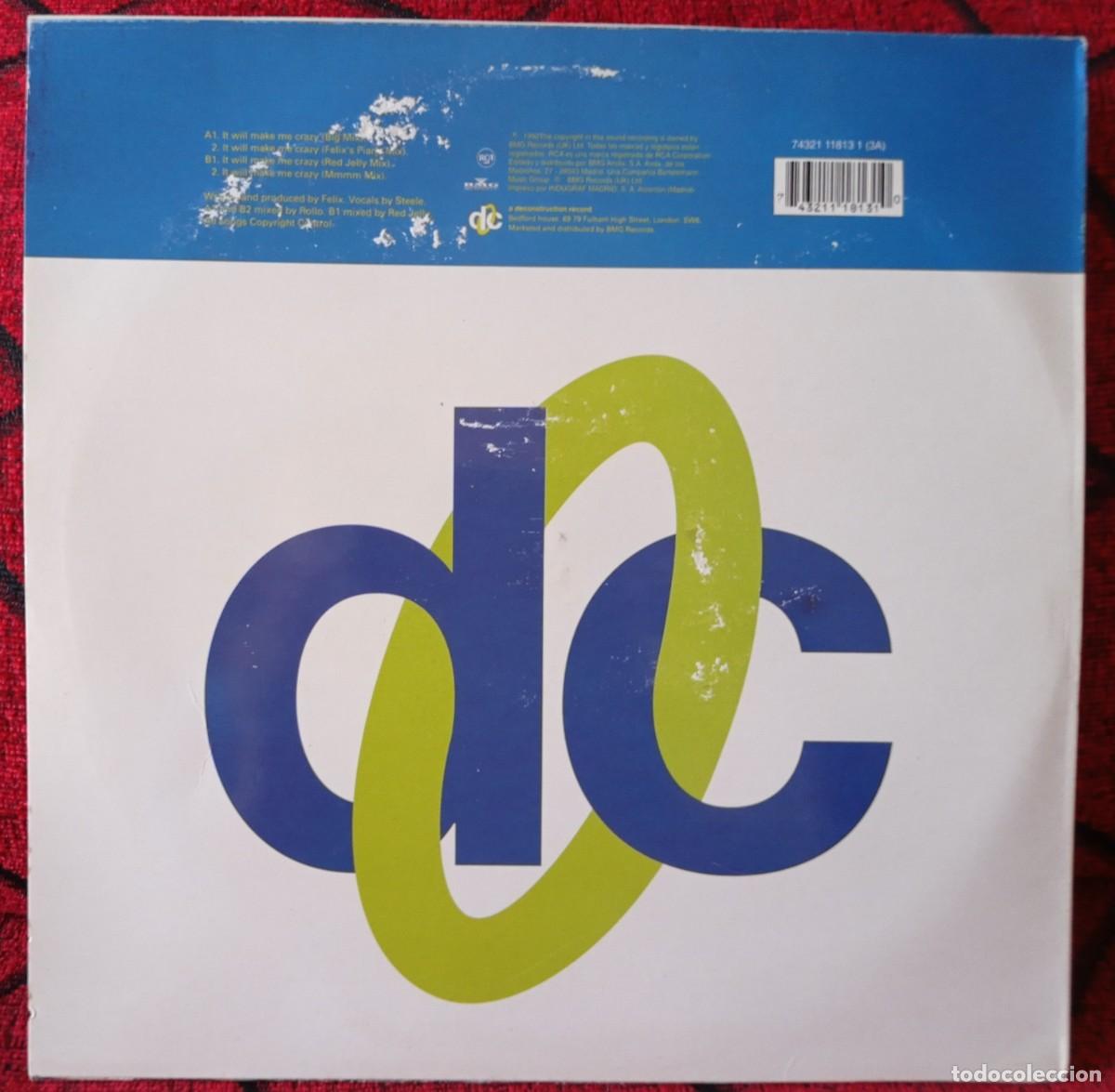 Discos de vinilo: FELIX ** It Will Make Me Crazy ** MAXI SINGLE VINILO 1992 - Foto 2