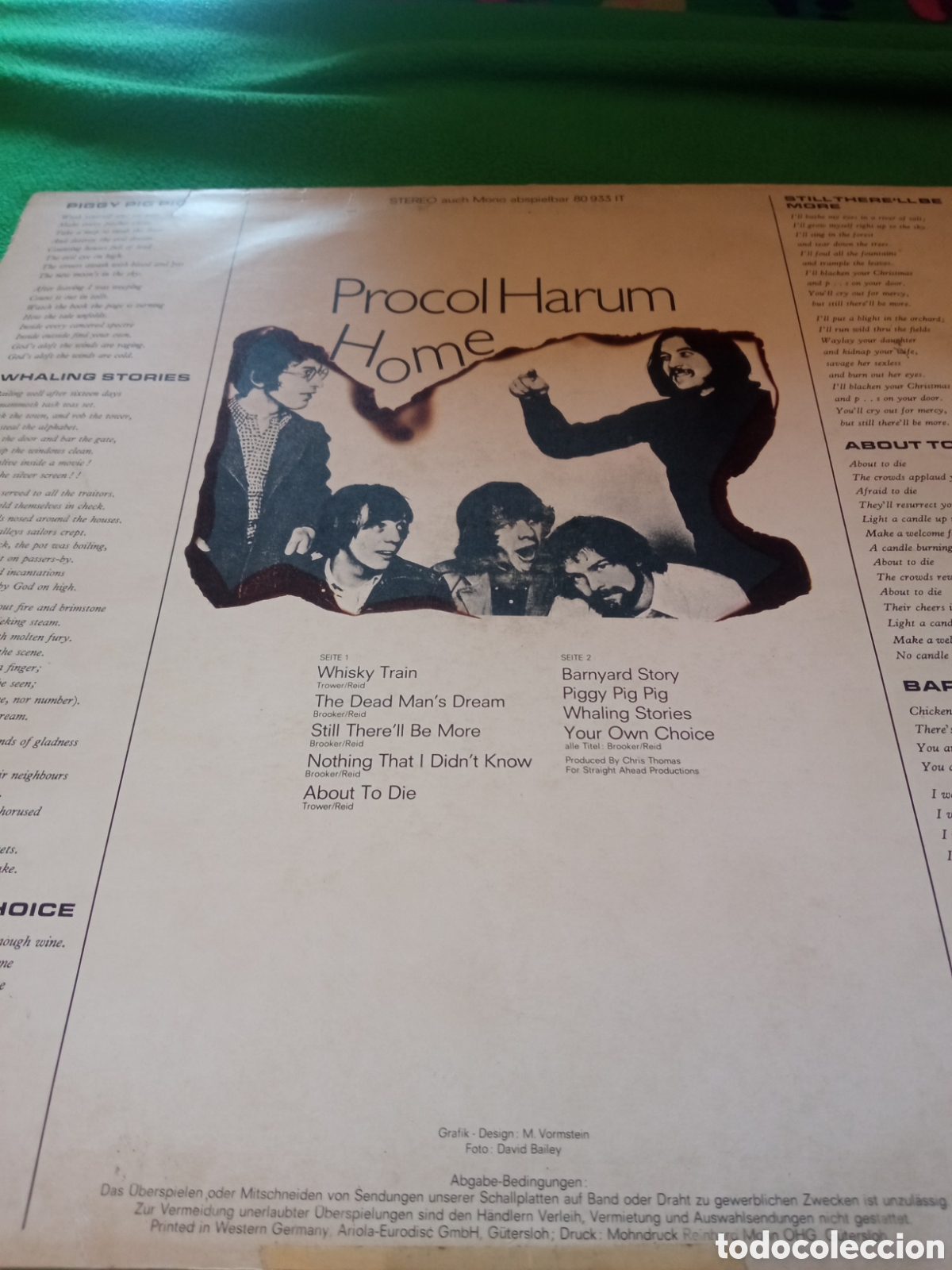 Discos de vinilo: Procol Harum - Home Vinilo Lp - Foto 2