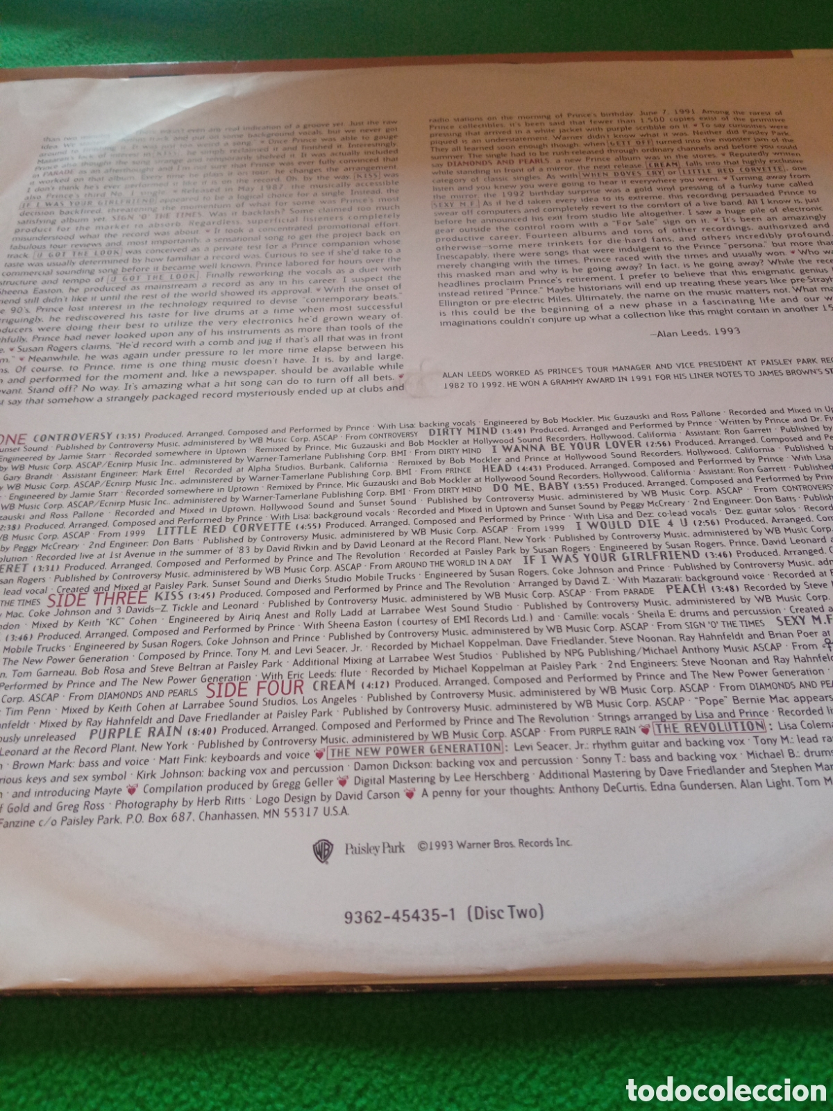 Discos de vinilo: Prince - The Hits 2. - Foto 5