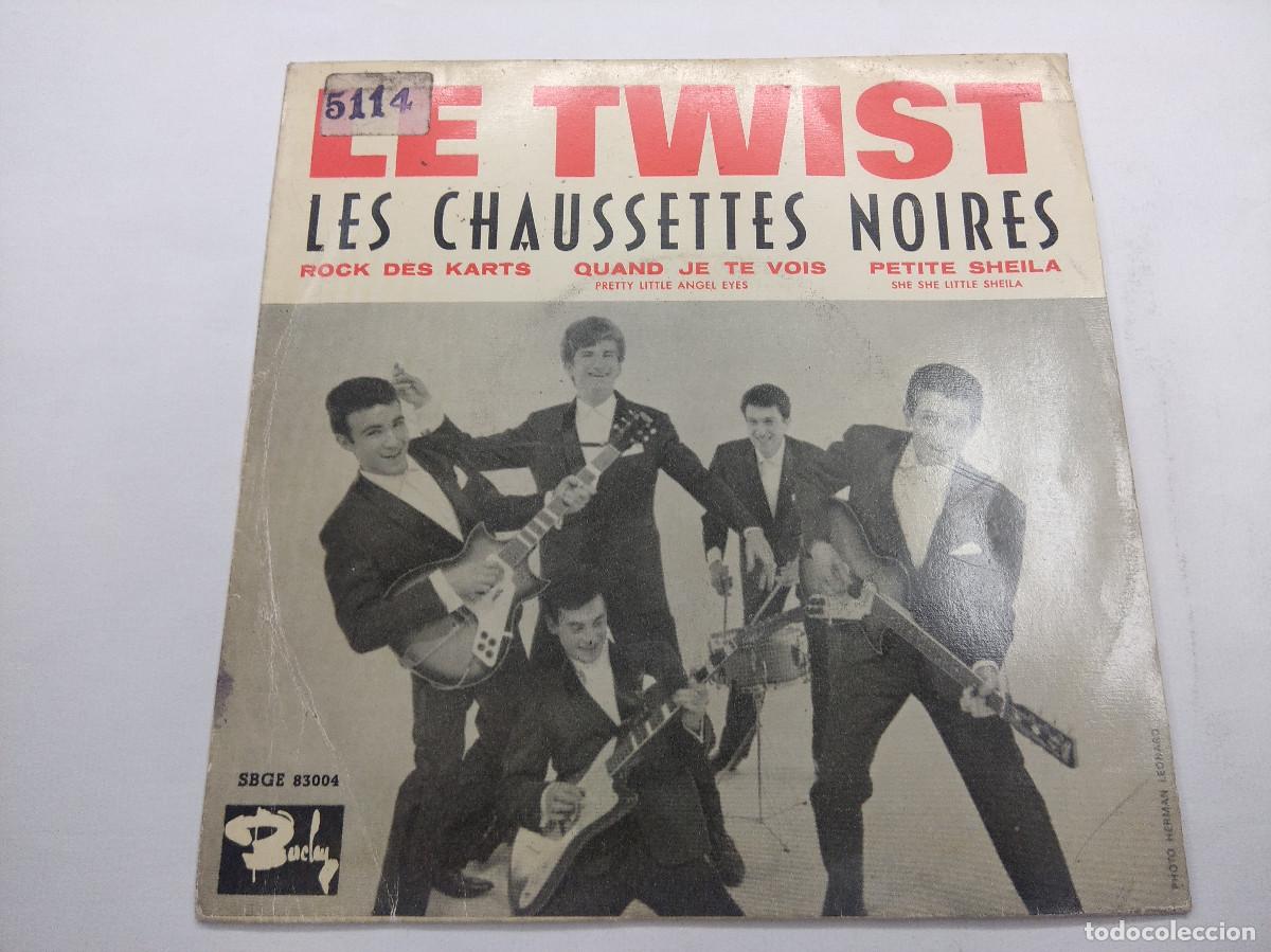 Discos de vinilo: LE TWIST/LES CHAUSSETTES NOIRES/SINGLE. - Foto 1