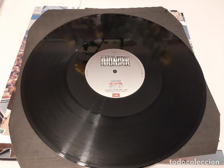 Discos de vinilo: THUNDER -SHES SO FINE- (1989) MAXI-SINGLE + POSTER - Foto 8