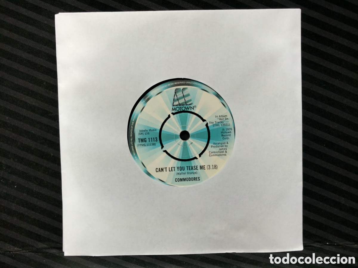 Discos de vinilo: Commodores - Three Times A Lady (7&rdquo;, Single, Pus) Edici&oacute;n UK - Foto 2