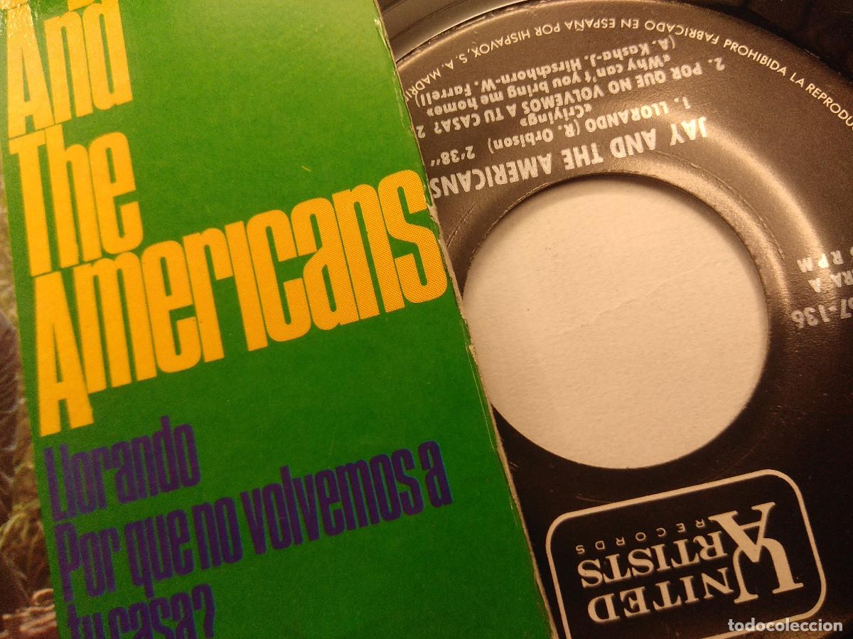 Discos de vinilo: JAY AND THE AMERICANS/LLORANDO/SINGLE. - Foto 2