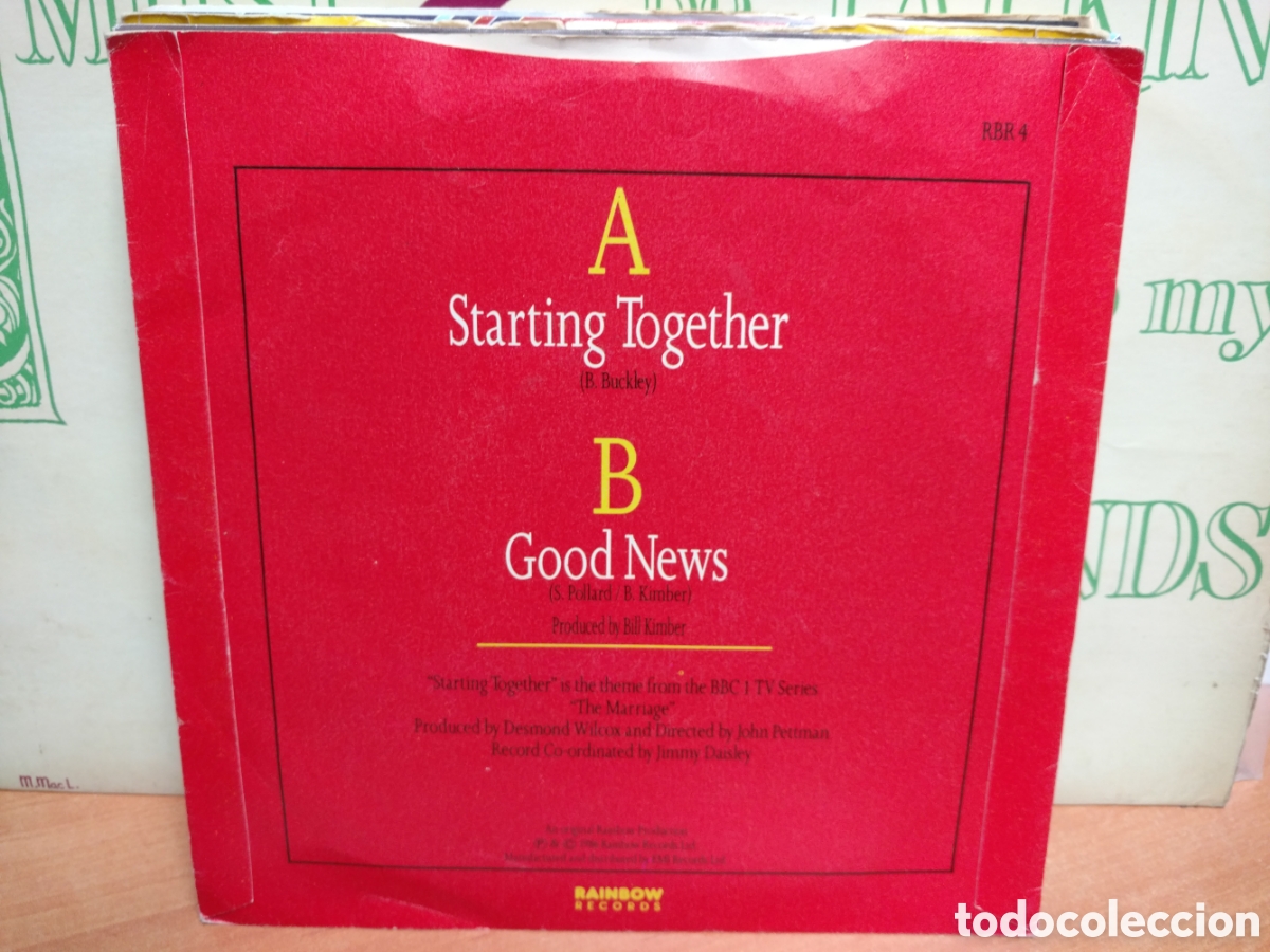 Discos de vinilo: Su Pollard - Starting Together (7&rdquo;, Single) Edici&oacute;n UK - Foto 2
