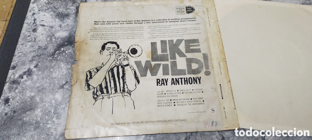Discos de vinilo: Lp LIKE WILD RAY ANTHONY - Foto 6