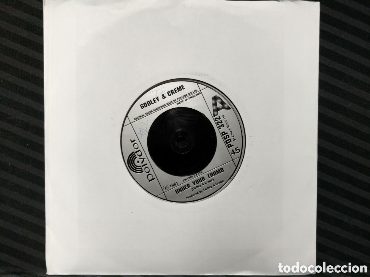 Discos de vinilo: Godley & Creme - Under Your Thumb (7&rdquo;, Single, Sil) Edici&oacute;n UK - Foto 1