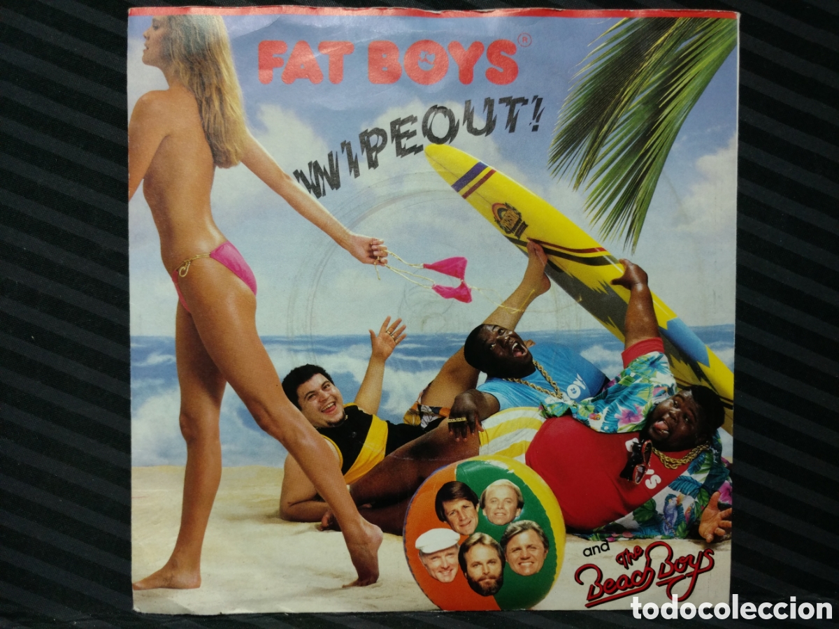 Discos de vinilo: Fat Boys - Wipeout (7&rdquo;, Single) Edici&oacute;n UK - Foto 1