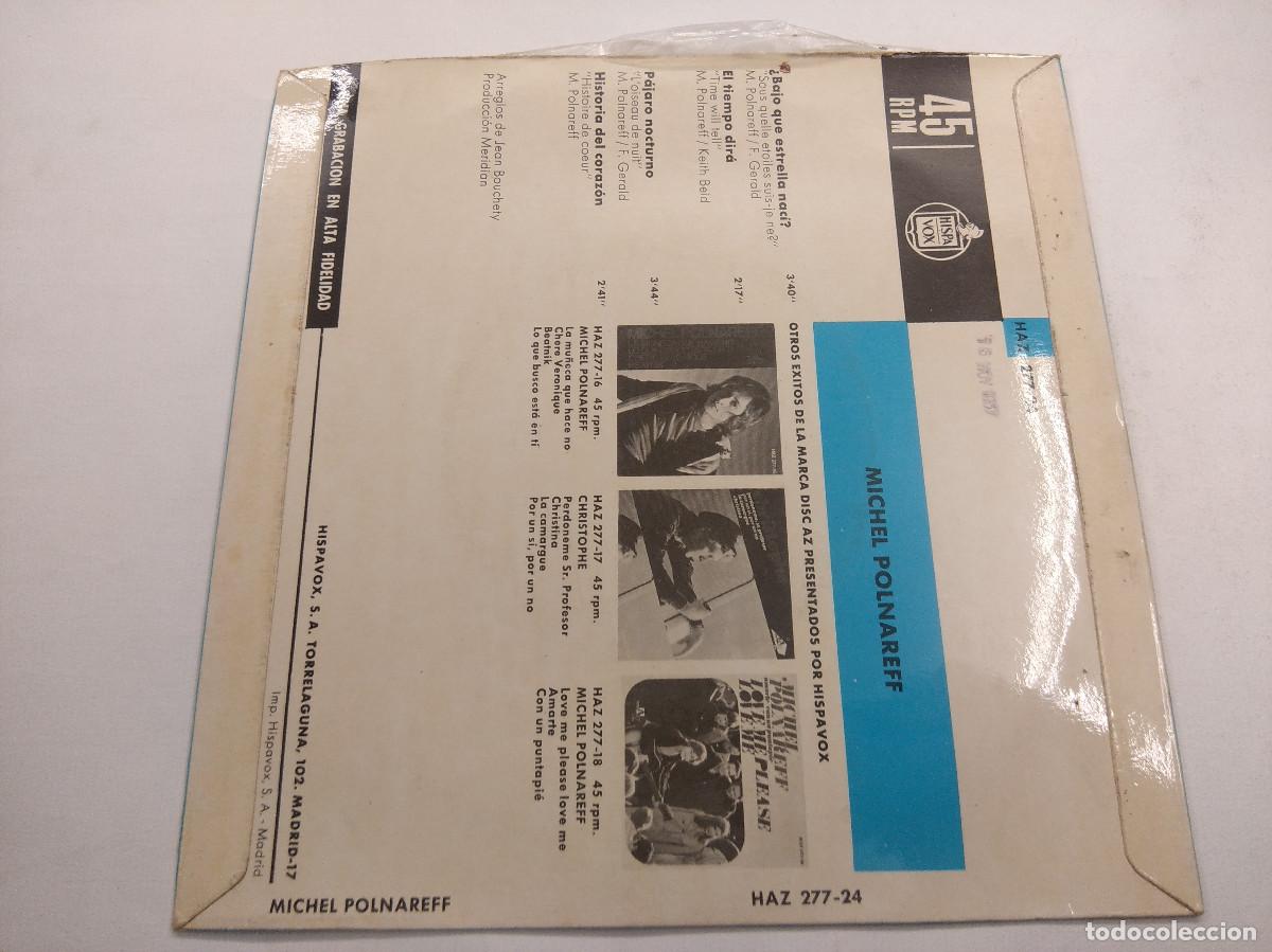 Discos de vinilo: MICHEL POLNAREFF/HISTORIAS DEL CORAZON/SINGLE. - Foto 3
