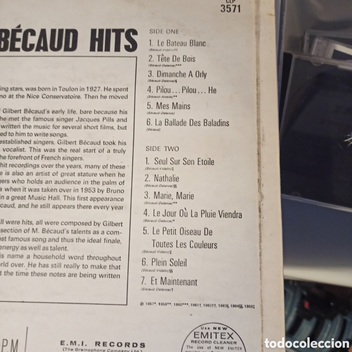Discos de vinilo: Gilbert B&eacute;caud &ndash; Gilbert B&eacute;caud Hits - Foto 2