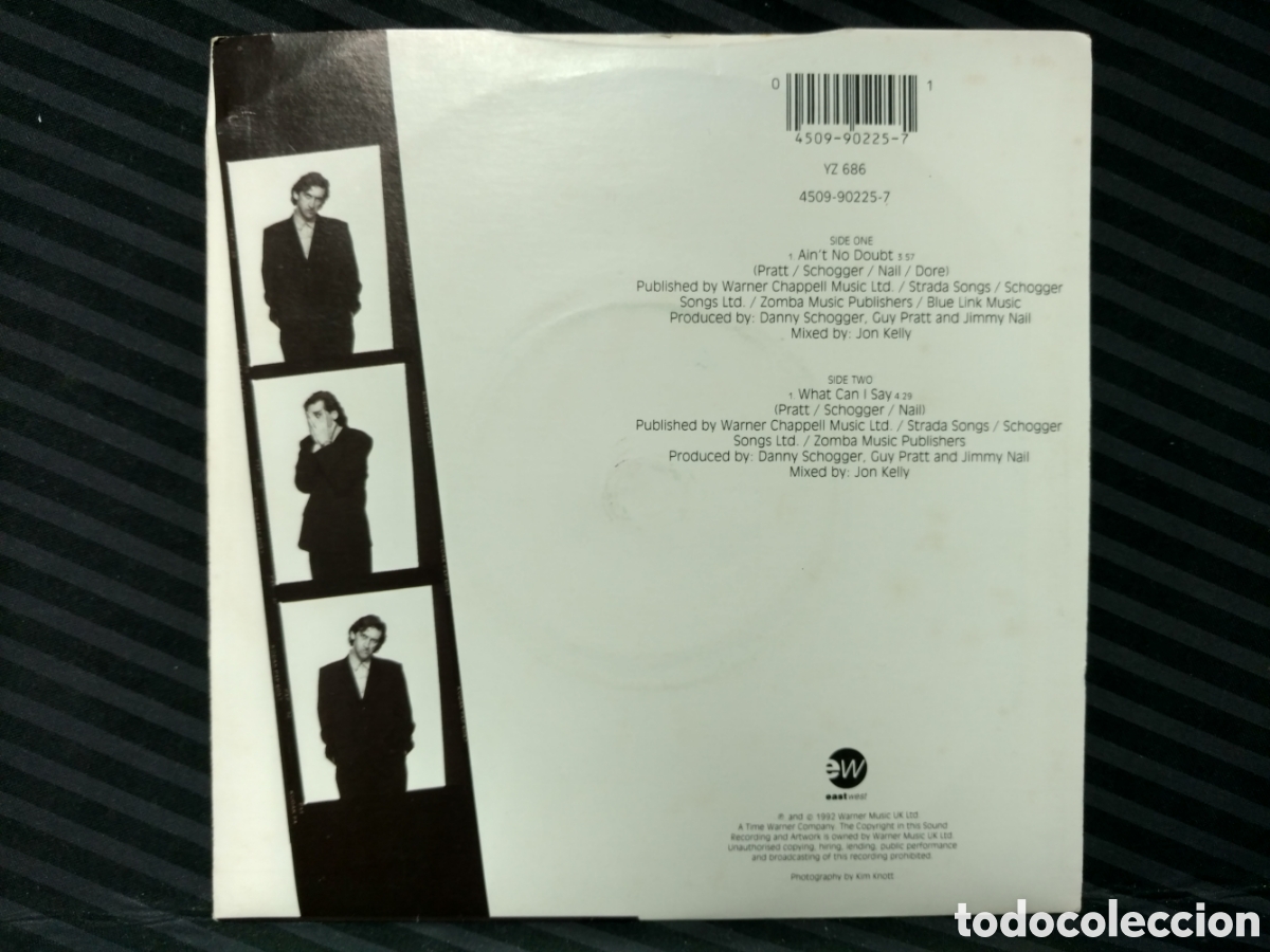 Discos de vinilo: Jimmy Nail - Aint No Doubt (7&rdquo;, Single) Edici&oacute;n UK - Foto 2