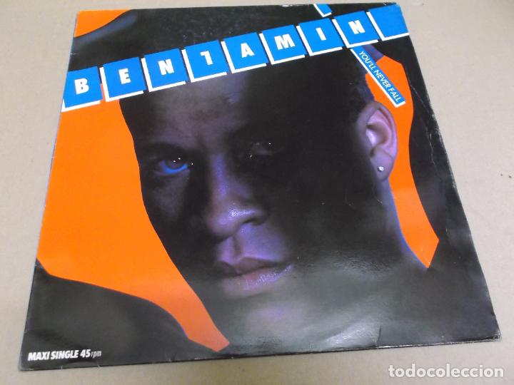 Discos de vinilo: BENJAMIN (MX) YOU&rsquo;LL NEVER FALL (2 TRACKS) A&Ntilde;O &ndash; 1990 - Foto 1