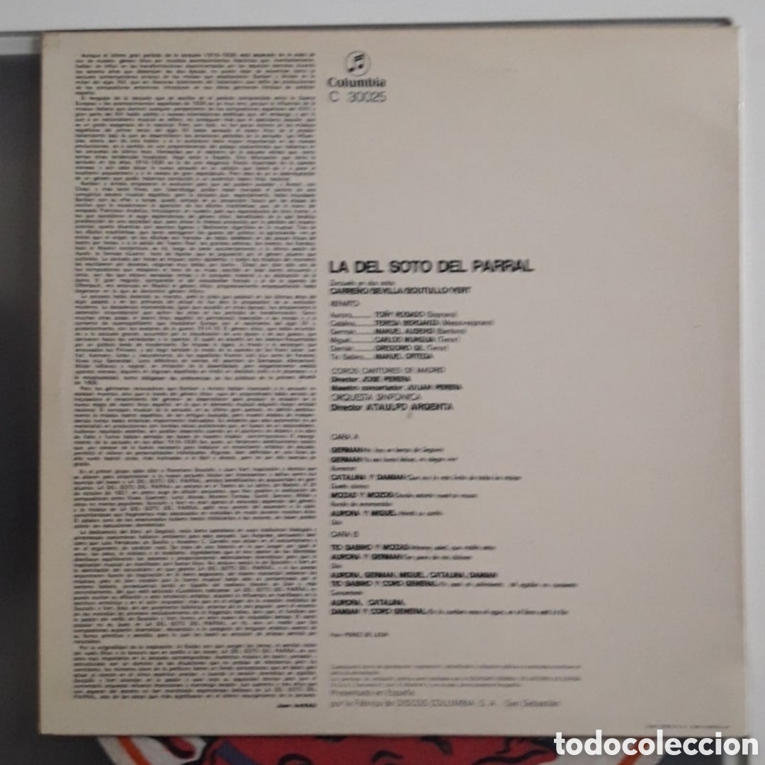 Discos de vinilo: Lp La Del Soto Del Parral - Foto 2