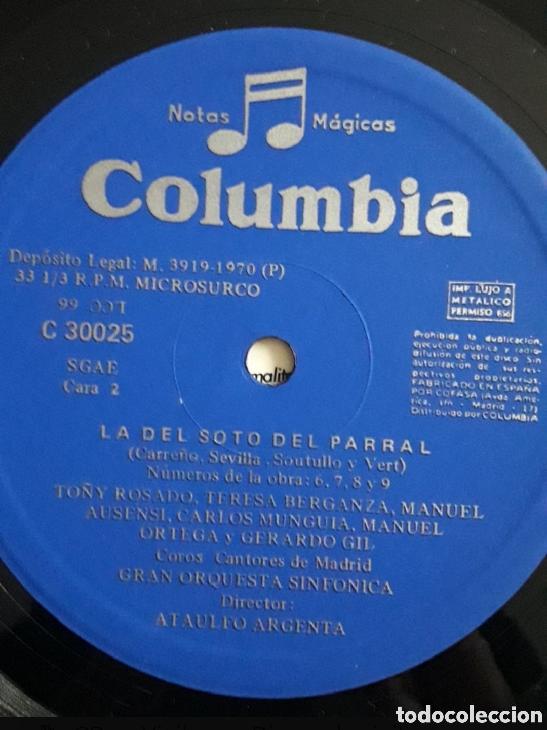 Discos de vinilo: Lp La Del Soto Del Parral - Foto 4