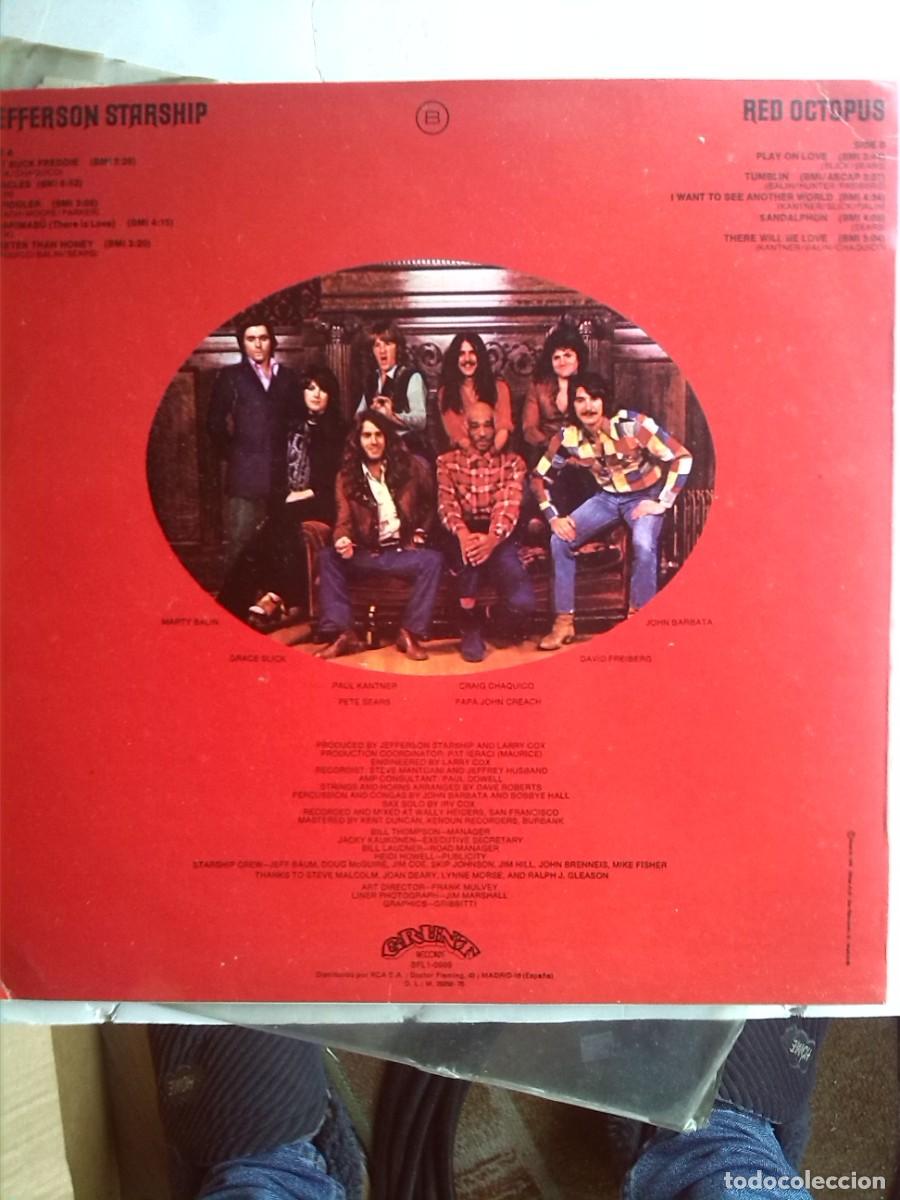 Discos de vinilo: jefferson starship r3d octopus 1975 insert lp - Foto 2