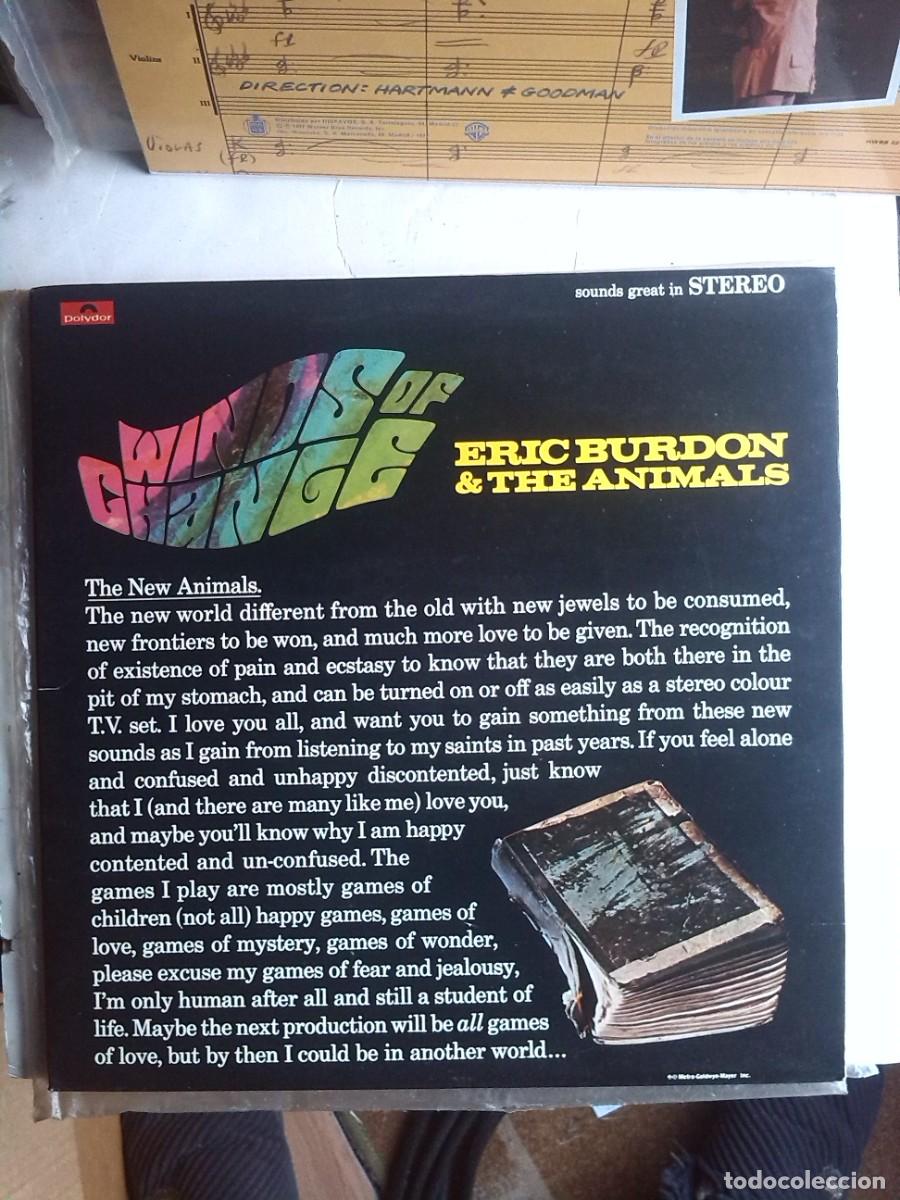 Discos de vinilo: eric burdon & animals winds of change 1977 lp gatefold - Foto 1
