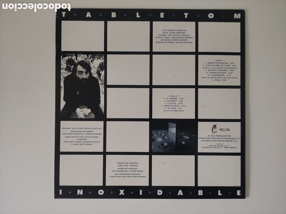 Discos de vinilo: Tabletom &ndash; Inoxidable - Nuevos Medios &ndash; 13593LE - 1992 - Foto 2