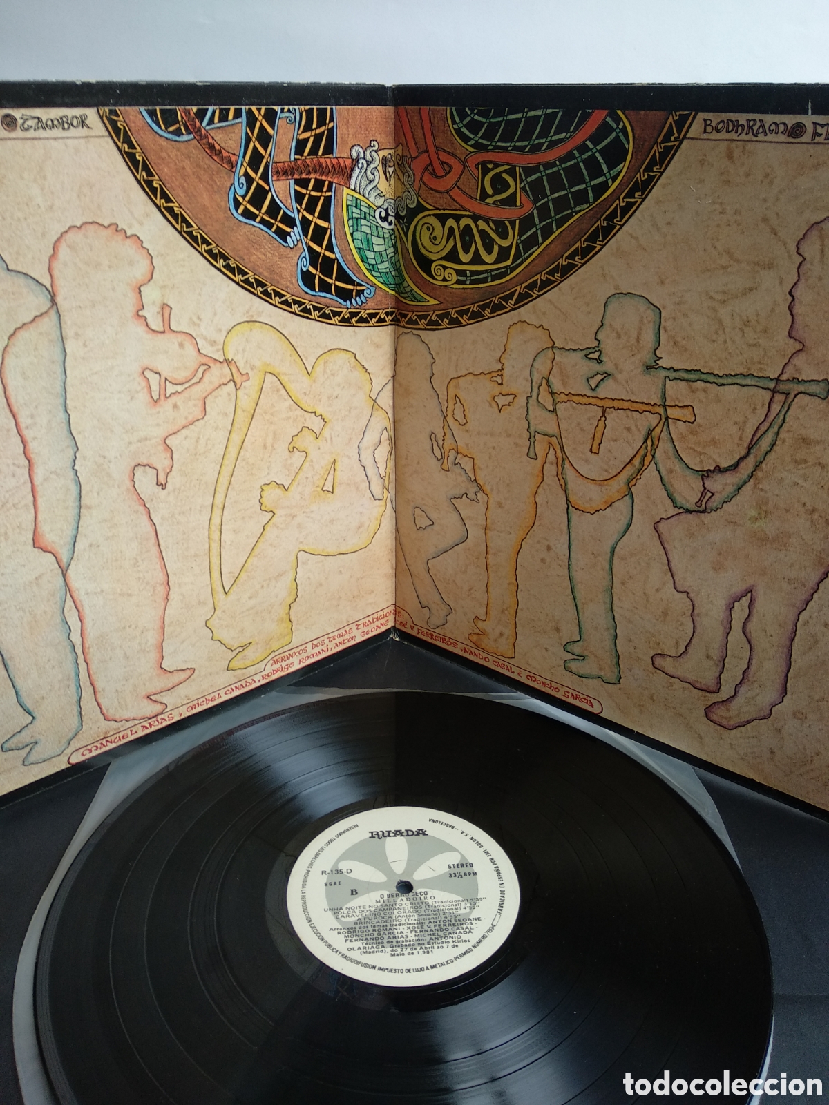 Discos de vinilo: *O BERRO SECO, MILLADOIRO, SPAIN, RUADA, 1981 LT.2 - Foto 2