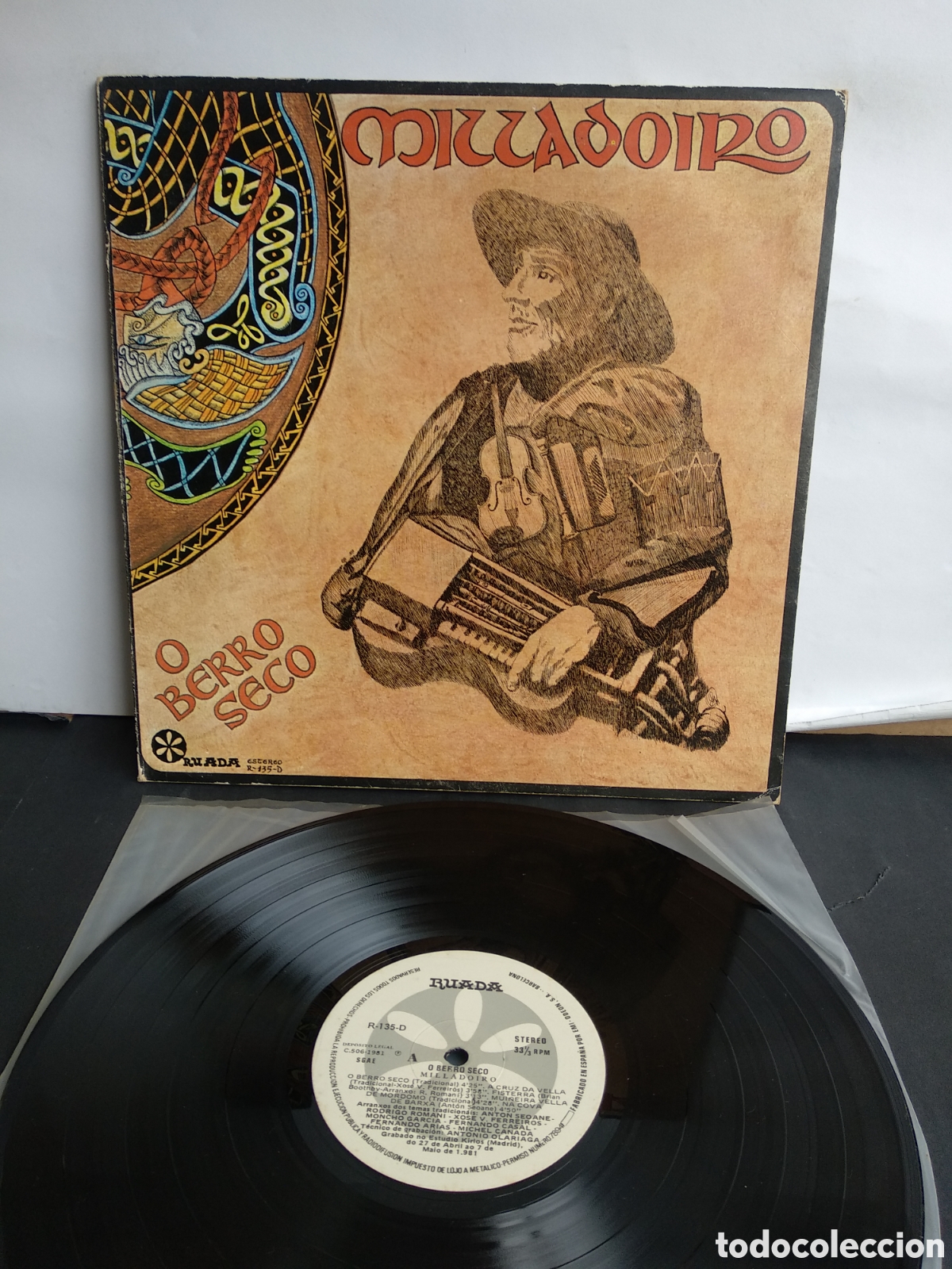 Discos de vinilo: *O BERRO SECO, MILLADOIRO, SPAIN, RUADA, 1981 LT.2 - Foto 1